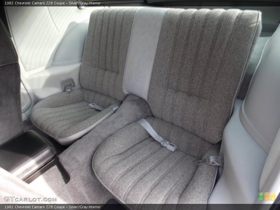 Silver/Gray Interior Rear Seat for the 1982 Chevrolet Camaro Z28 Coupe #79325733