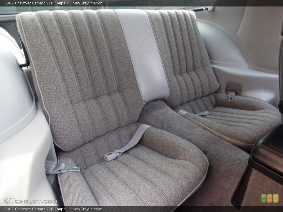 Silver/Gray Interior Rear Seat for the 1982 Chevrolet Camaro Z28 Coupe #79325779