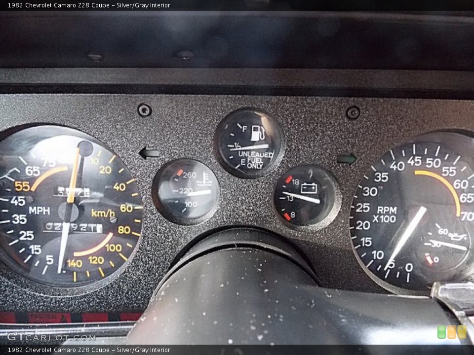 Silver/Gray Interior Gauges for the 1982 Chevrolet Camaro Z28 Coupe #79326025