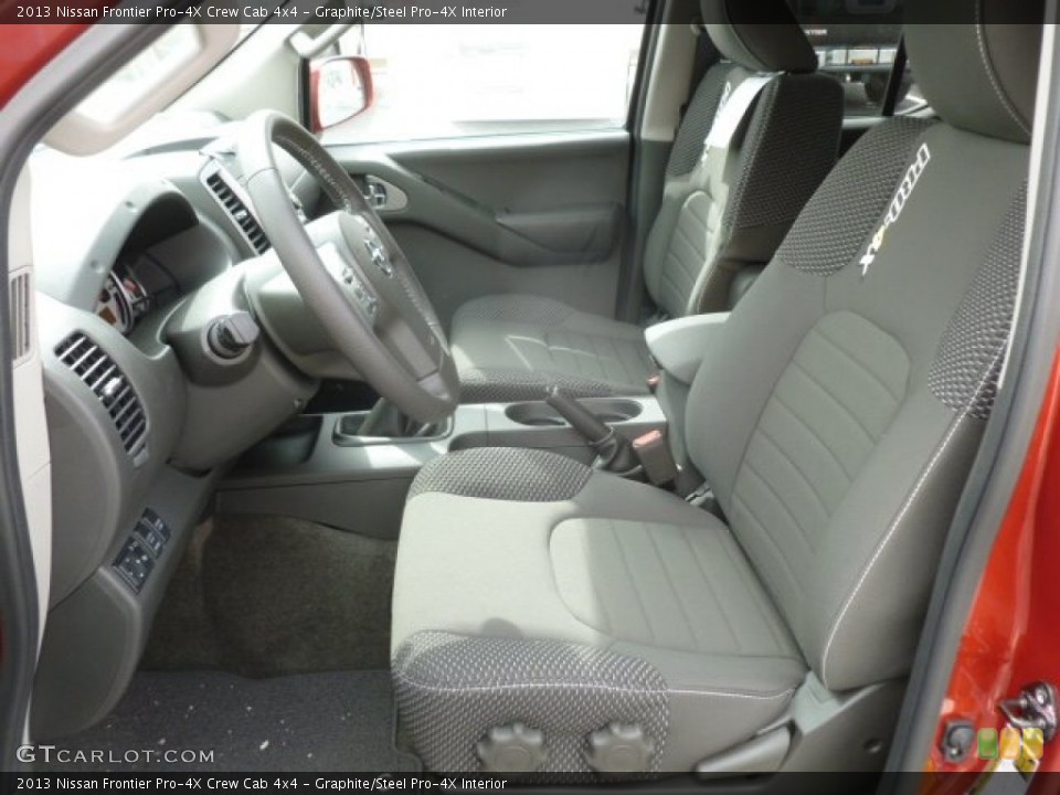 Graphite/Steel Pro-4X Interior Photo for the 2013 Nissan Frontier Pro-4X Crew Cab 4x4 #79328591