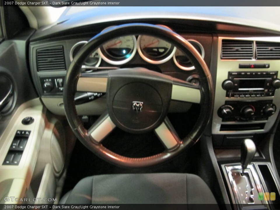Dark Slate Gray/Light Graystone Interior Steering Wheel for the 2007 Dodge Charger SXT #79331083