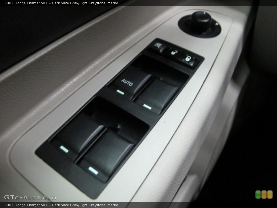 Dark Slate Gray/Light Graystone Interior Controls for the 2007 Dodge Charger SXT #79331221