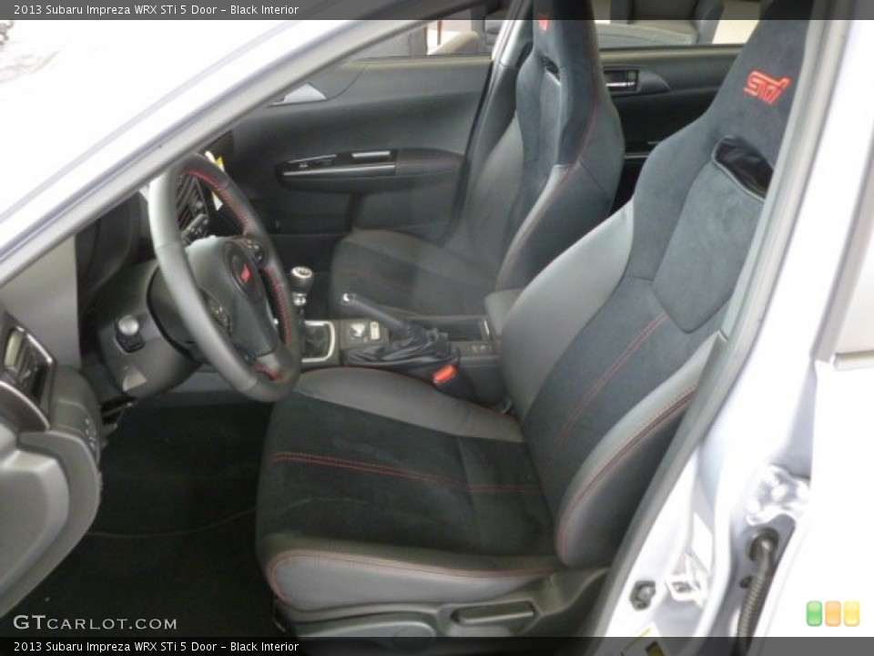 Black Interior Front Seat for the 2013 Subaru Impreza WRX STi 5 Door #79331668