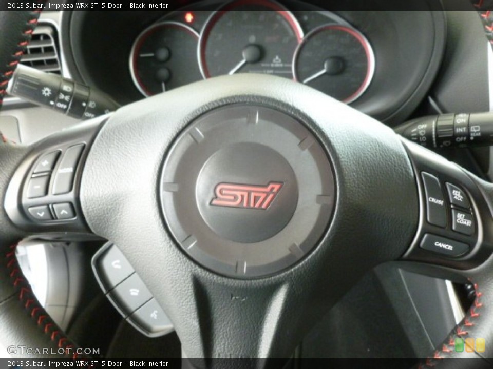 Black Interior Steering Wheel for the 2013 Subaru Impreza WRX STi 5 Door #79331746