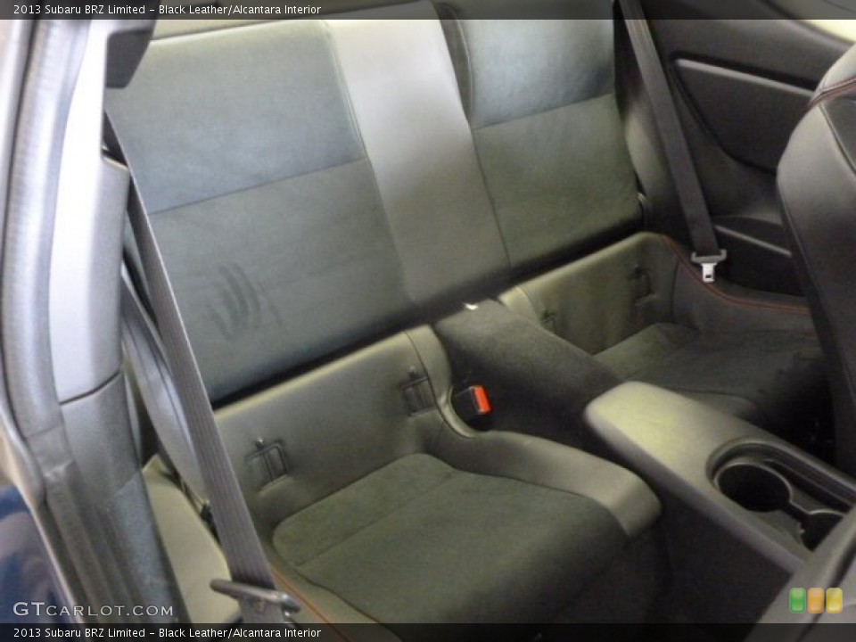 Black Leather/Alcantara Interior Rear Seat for the 2013 Subaru BRZ Limited #79332046