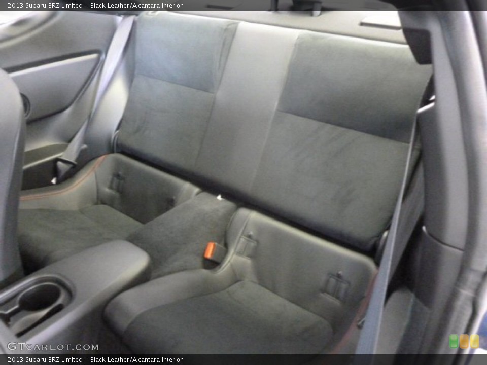 Black Leather/Alcantara Interior Rear Seat for the 2013 Subaru BRZ Limited #79332060