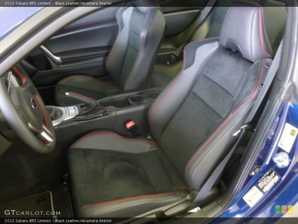 Black Leather/Alcantara Interior Front Seat for the 2013 Subaru BRZ Limited #79332086