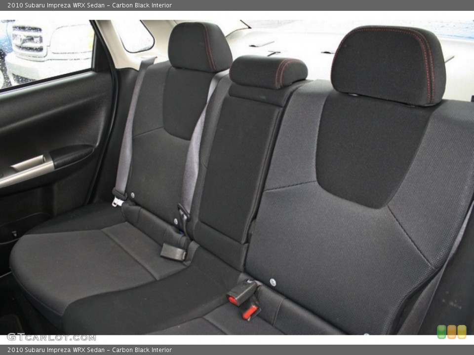 Carbon Black Interior Rear Seat for the 2010 Subaru Impreza WRX Sedan #79333702