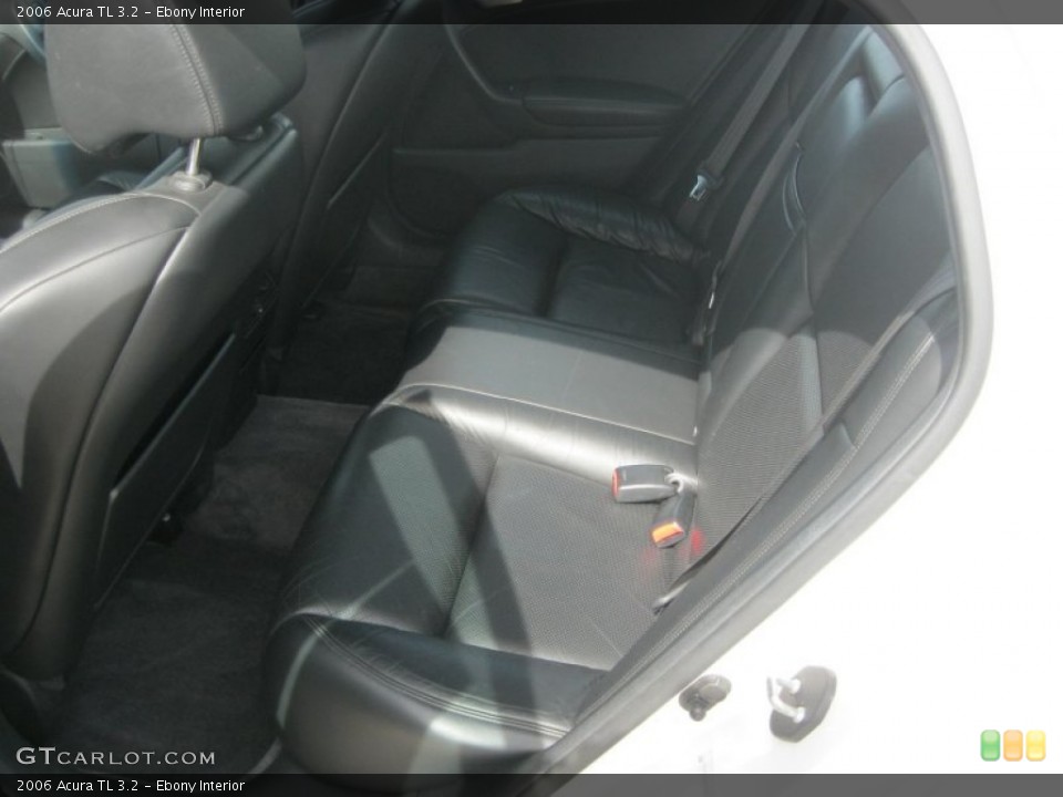 Ebony Interior Rear Seat for the 2006 Acura TL 3.2 #79338425