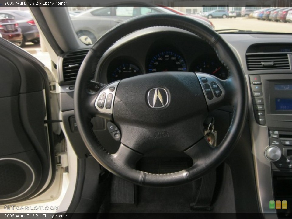 Ebony Interior Steering Wheel for the 2006 Acura TL 3.2 #79338550