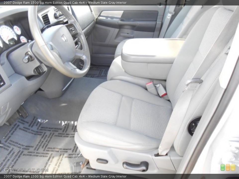 Medium Slate Gray Interior Photo for the 2007 Dodge Ram 1500 Big Horn Edition Quad Cab 4x4 #79338912