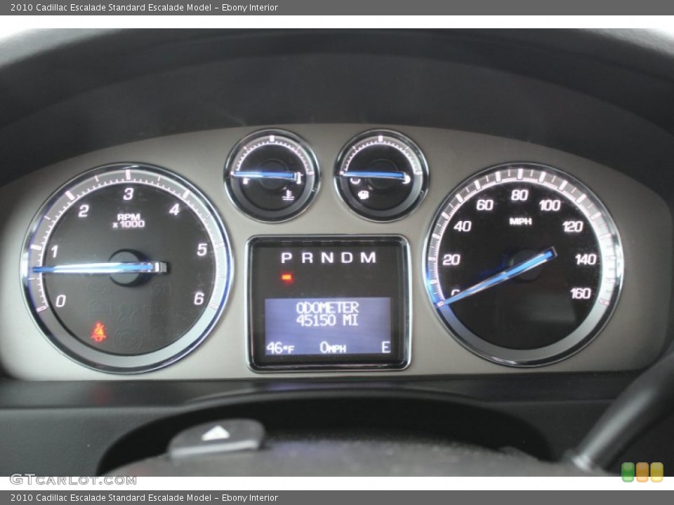 Ebony Interior Gauges for the 2010 Cadillac Escalade  #79343156