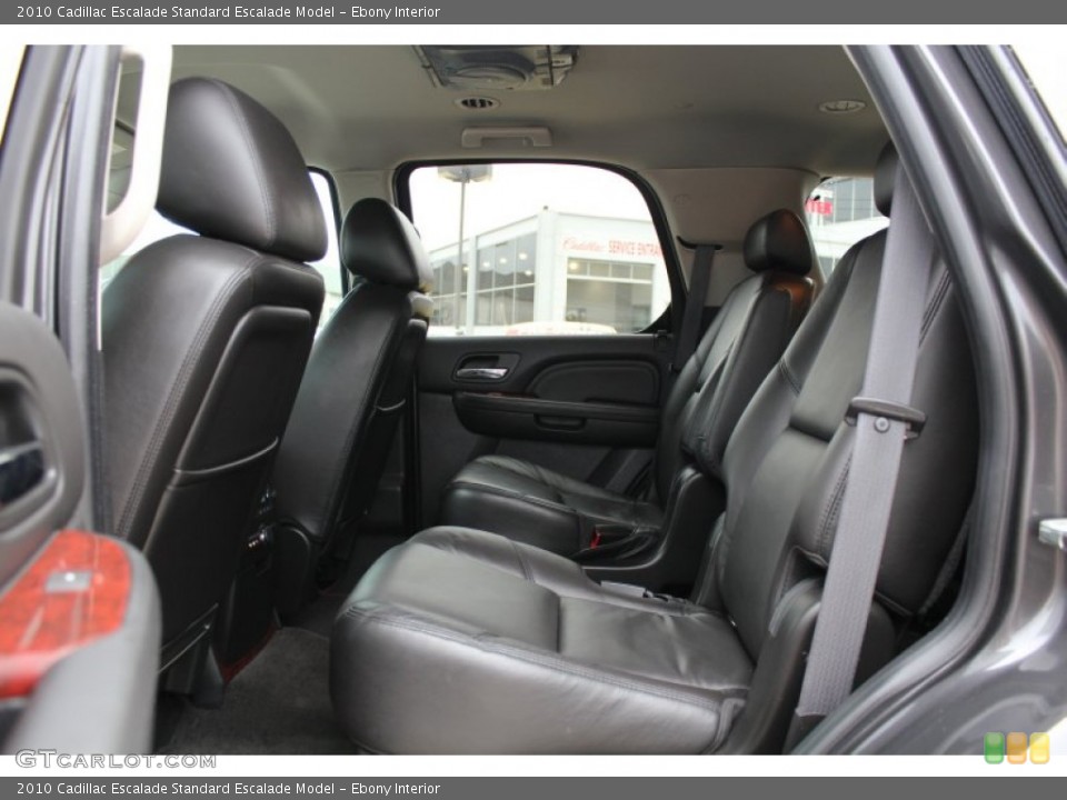Ebony Interior Rear Seat for the 2010 Cadillac Escalade  #79343288