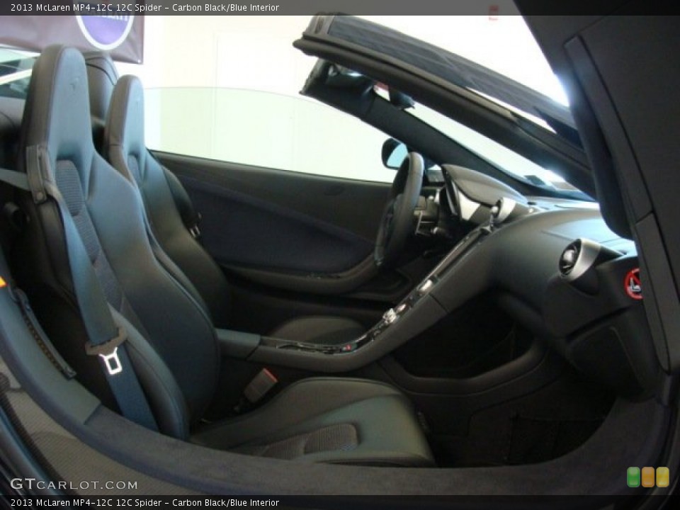 Carbon Black/Blue 2013 McLaren MP4-12C Interiors