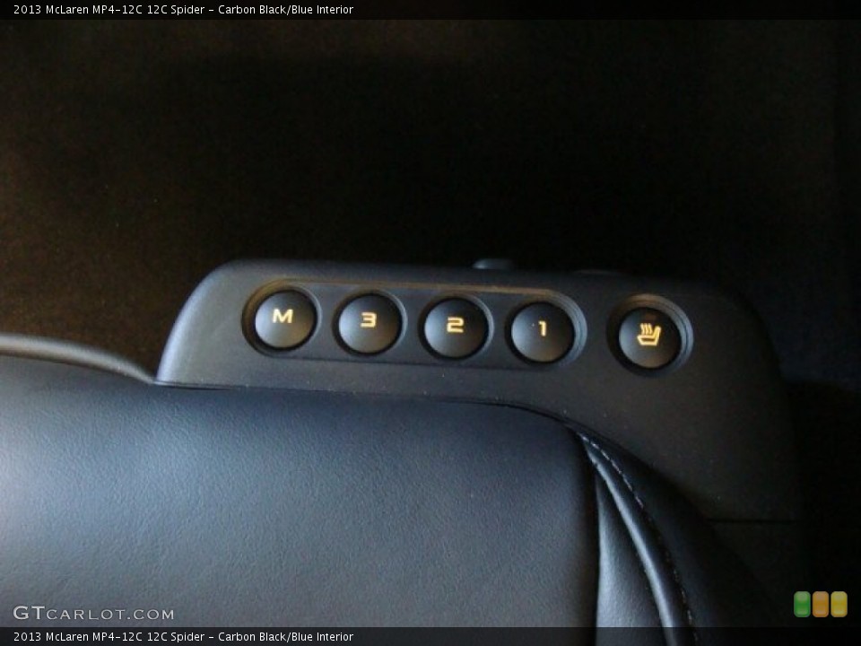 Carbon Black/Blue Interior Controls for the 2013 McLaren MP4-12C 12C Spider #79345027