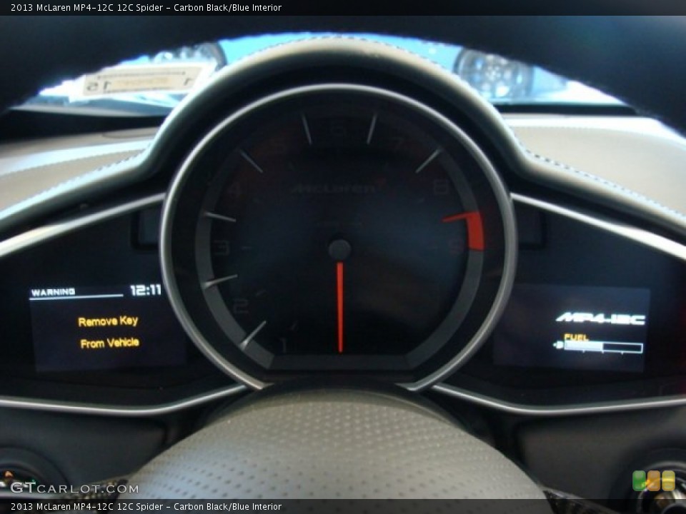 Carbon Black/Blue Interior Gauges for the 2013 McLaren MP4-12C 12C Spider #79345082