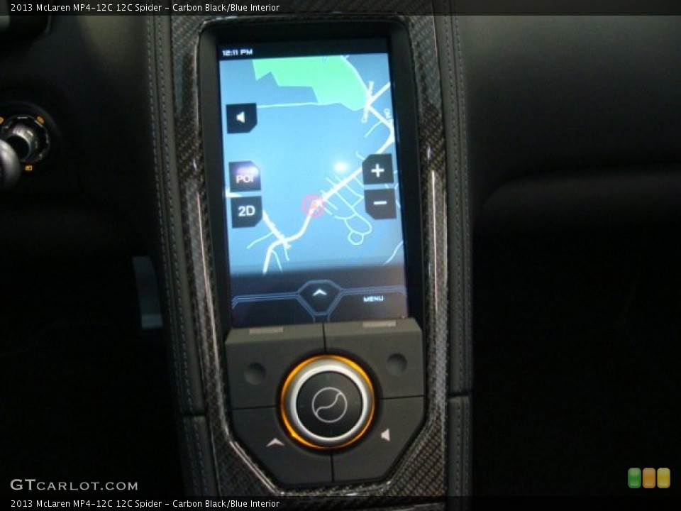 Carbon Black/Blue Interior Navigation for the 2013 McLaren MP4-12C 12C Spider #79345118