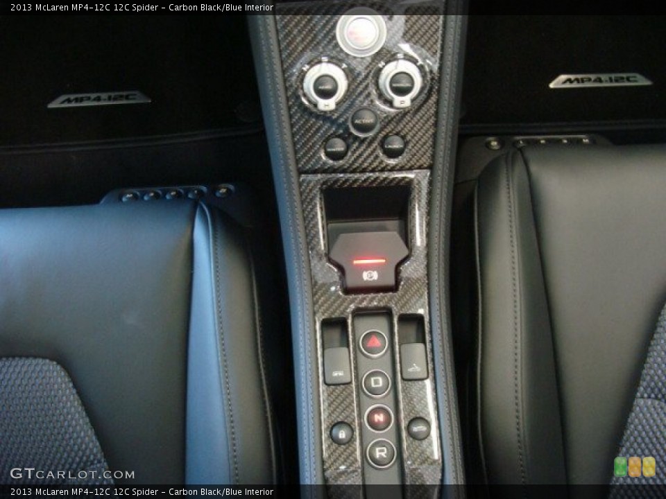 Carbon Black/Blue Interior Controls for the 2013 McLaren MP4-12C 12C Spider #79345138