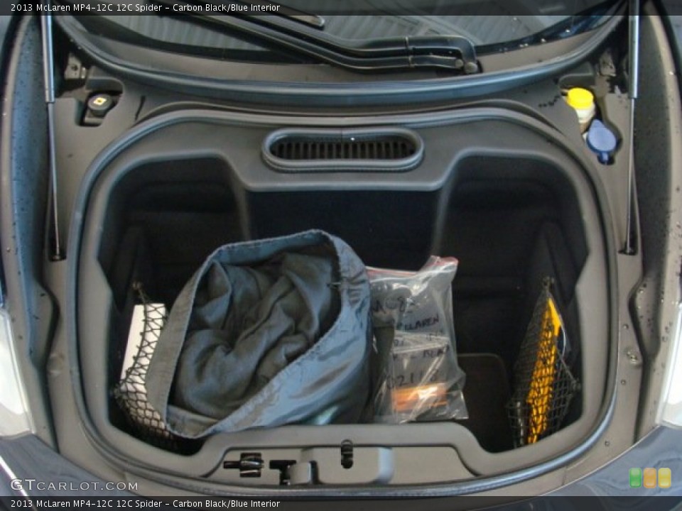 Carbon Black/Blue Interior Trunk for the 2013 McLaren MP4-12C 12C Spider #79345253