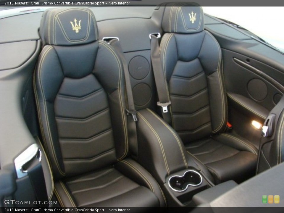 Nero Interior Rear Seat for the 2013 Maserati GranTurismo Convertible GranCabrio Sport #79345840