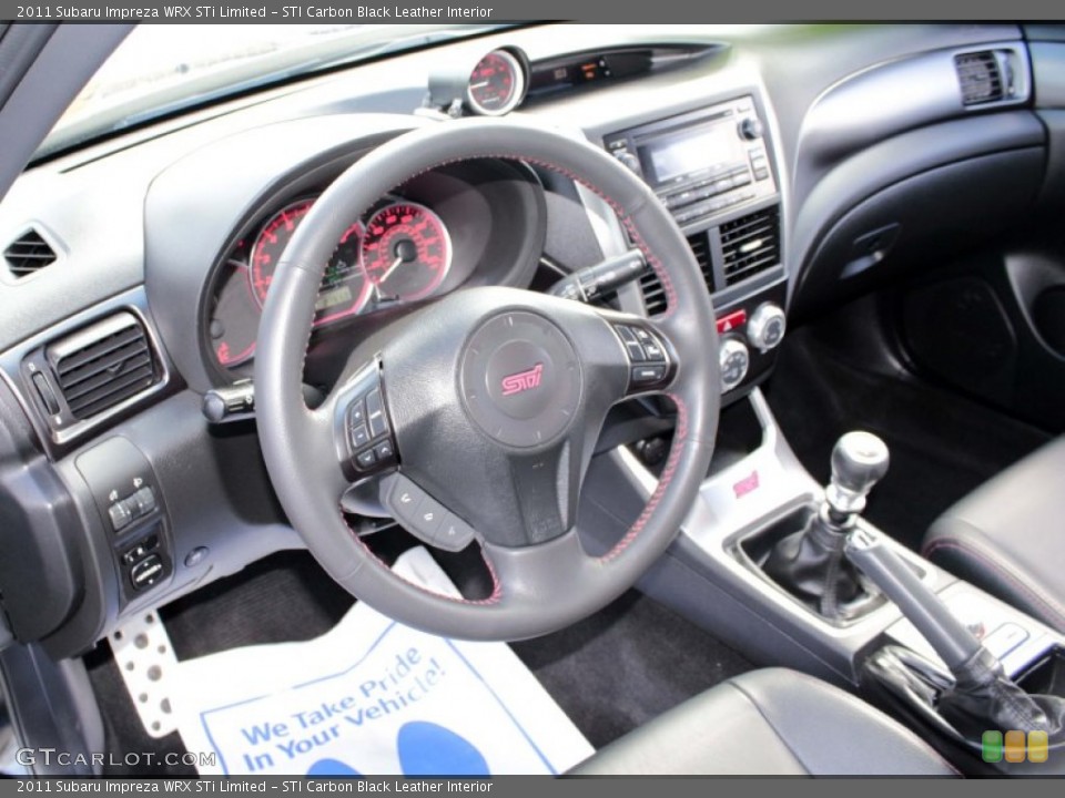 STI Carbon Black Leather Interior Photo for the 2011 Subaru Impreza WRX STi Limited #79347427