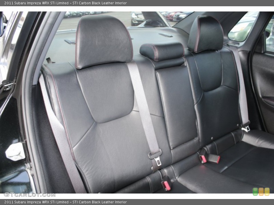 STI Carbon Black Leather Interior Rear Seat for the 2011 Subaru Impreza WRX STi Limited #79347751