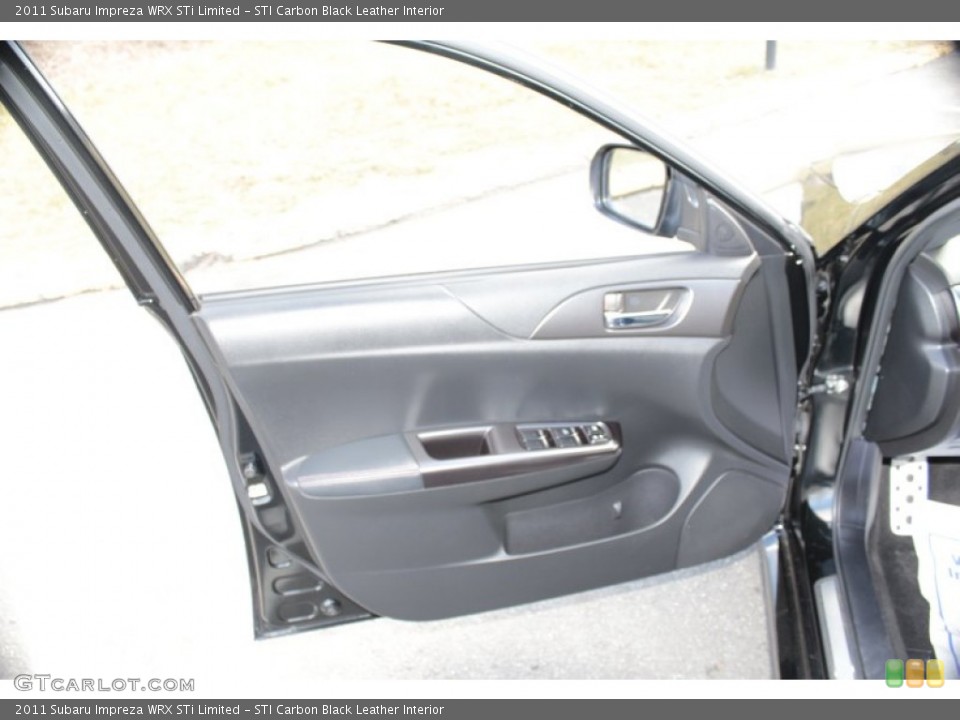 STI Carbon Black Leather Interior Door Panel for the 2011 Subaru Impreza WRX STi Limited #79347803