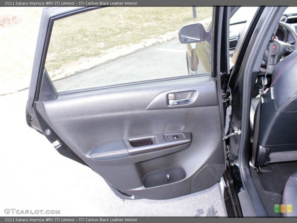 STI Carbon Black Leather Interior Door Panel for the 2011 Subaru Impreza WRX STi Limited #79347820