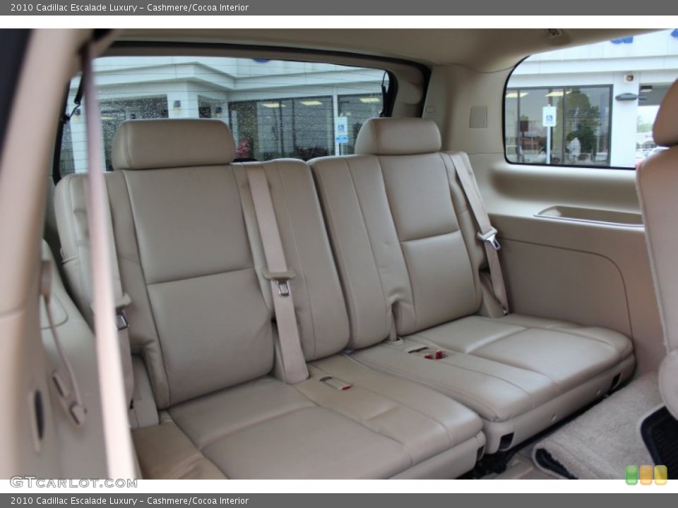 Cashmere/Cocoa Interior Rear Seat for the 2010 Cadillac Escalade Luxury #79349937