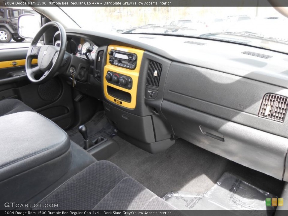 Dark Slate Gray/Yellow Accents Interior Dashboard for the 2004 Dodge Ram 1500 Rumble Bee Regular Cab 4x4 #79350064