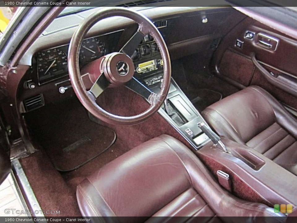 Claret Interior Photo for the 1980 Chevrolet Corvette Coupe #79352184