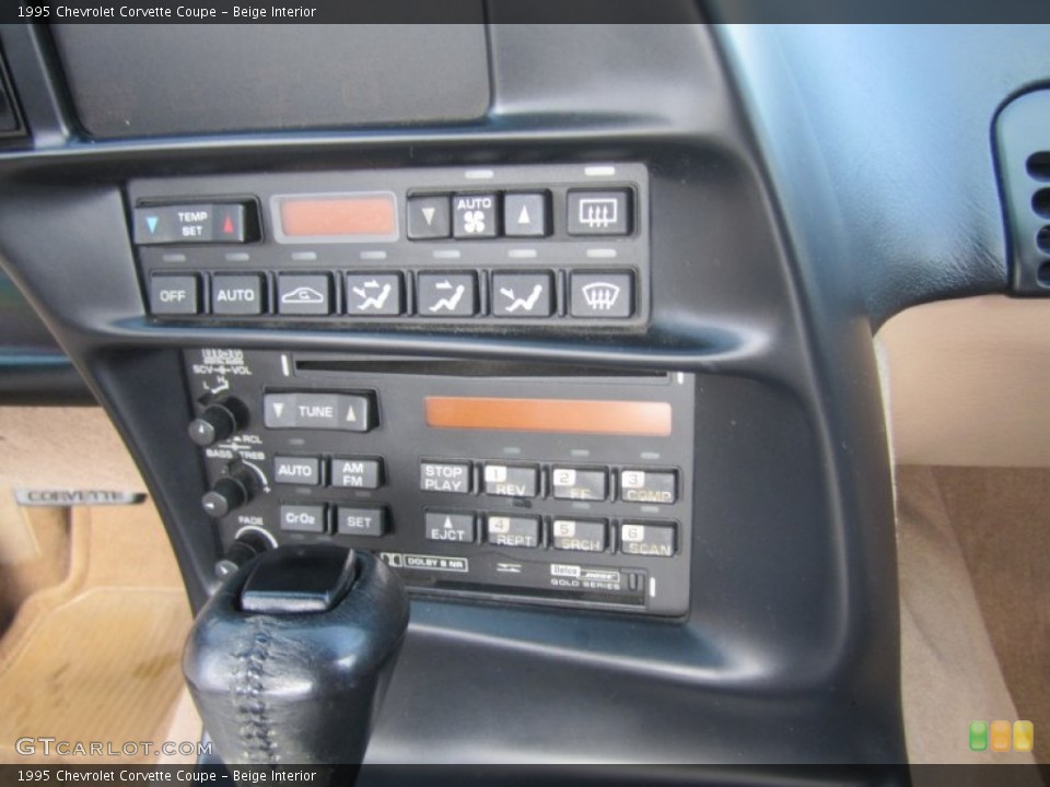 Beige Interior Controls for the 1995 Chevrolet Corvette Coupe #79353637