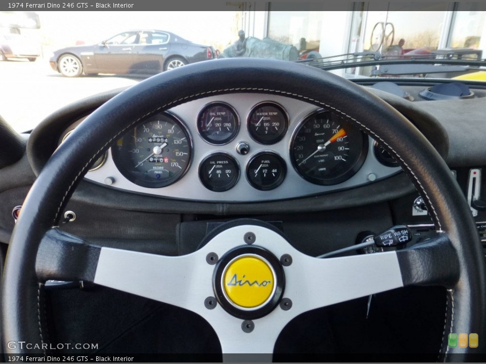 Black Interior Steering Wheel for the 1974 Ferrari Dino 246 GTS #79354188