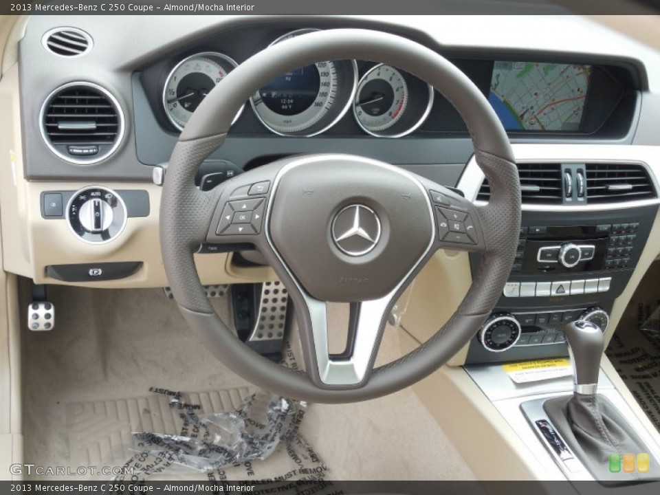 Almond/Mocha Interior Steering Wheel for the 2013 Mercedes-Benz C 250 Coupe #79355874
