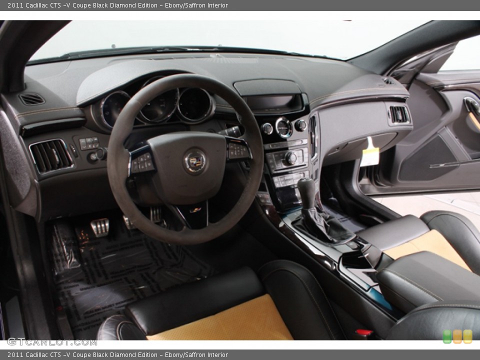 Ebony/Saffron Interior Prime Interior for the 2011 Cadillac CTS -V Coupe Black Diamond Edition #79357405