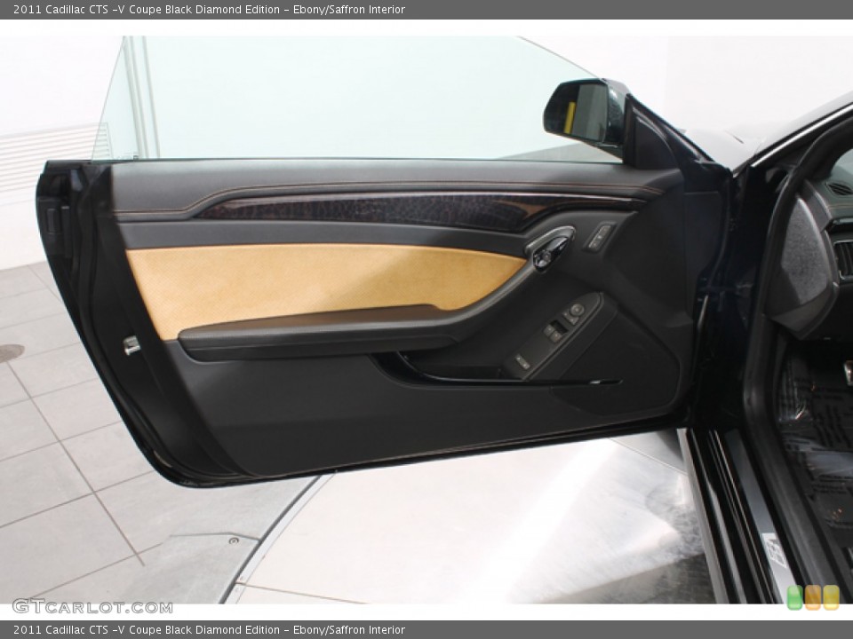 Ebony/Saffron Interior Door Panel for the 2011 Cadillac CTS -V Coupe Black Diamond Edition #79357543