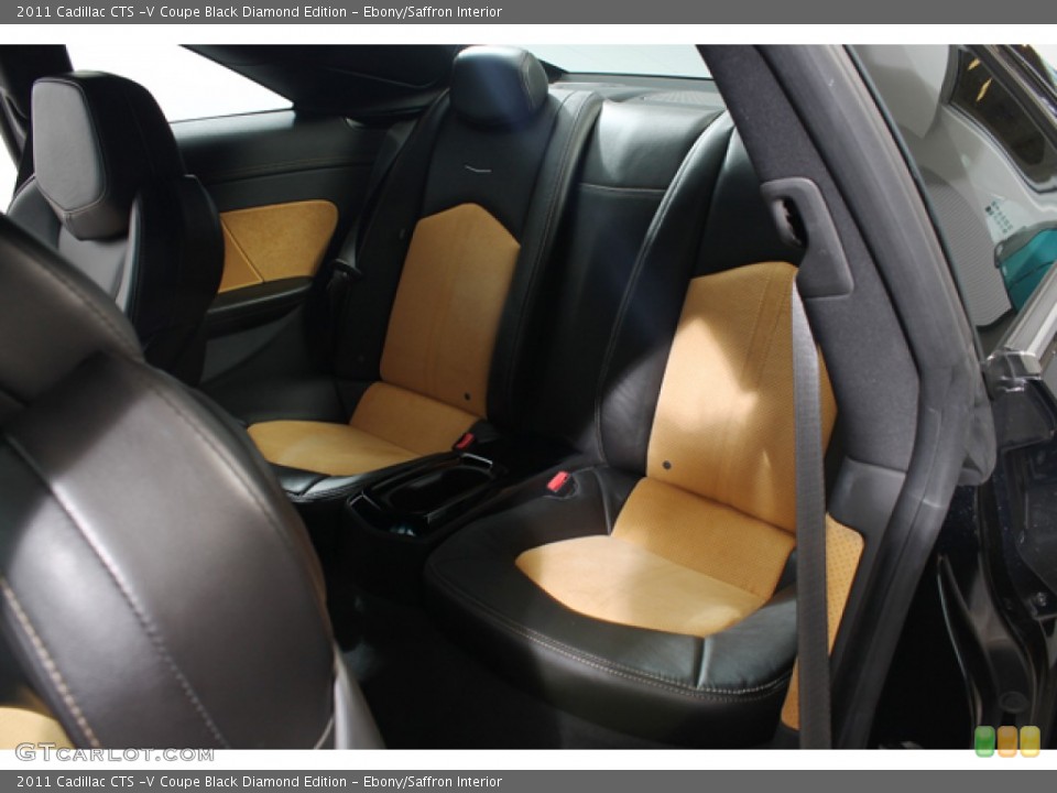 Ebony/Saffron Interior Rear Seat for the 2011 Cadillac CTS -V Coupe Black Diamond Edition #79357609