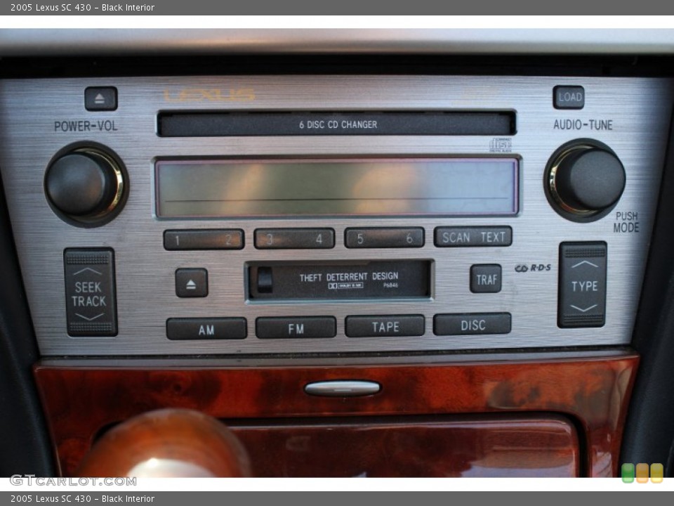 Black Interior Audio System for the 2005 Lexus SC 430 #79359931