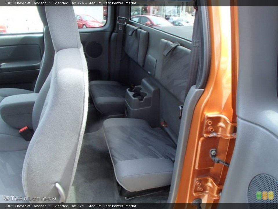 Medium Dark Pewter Interior Rear Seat for the 2005 Chevrolet Colorado LS Extended Cab 4x4 #79360573
