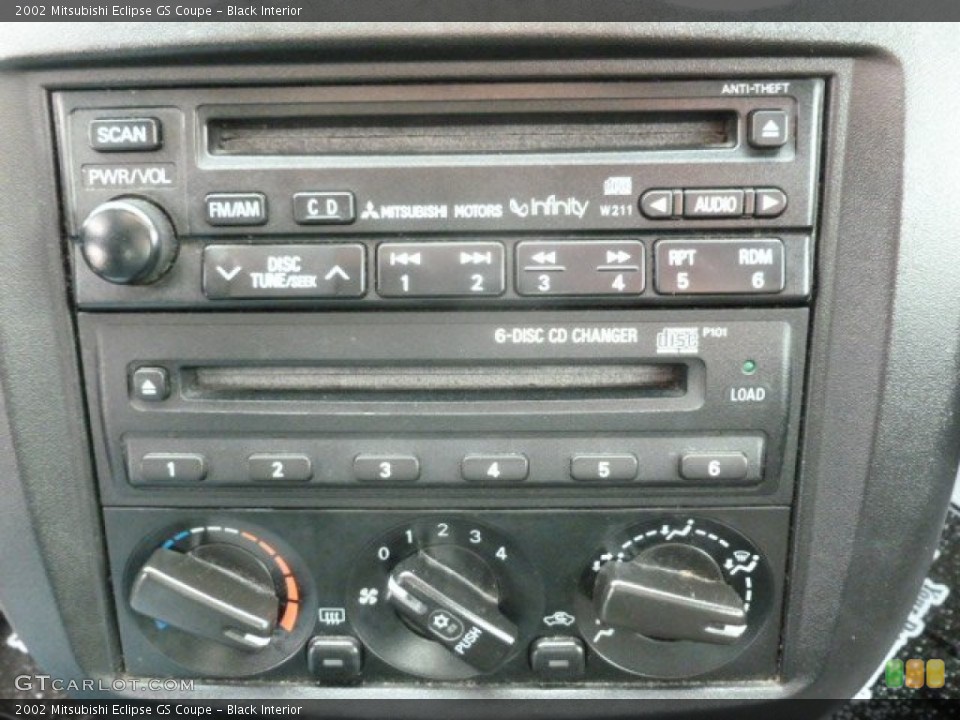 Black Interior Controls for the 2002 Mitsubishi Eclipse GS Coupe #79361676