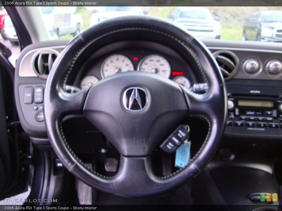 Ebony Interior Steering Wheel for the 2006 Acura RSX Type S Sports Coupe #79364407