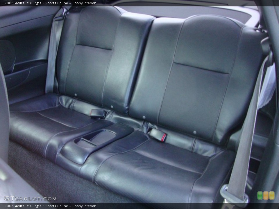 Ebony Interior Rear Seat for the 2006 Acura RSX Type S Sports Coupe #79364488