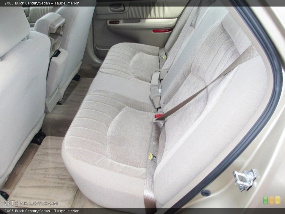 Taupe Interior Rear Seat for the 2005 Buick Century Sedan #79370386