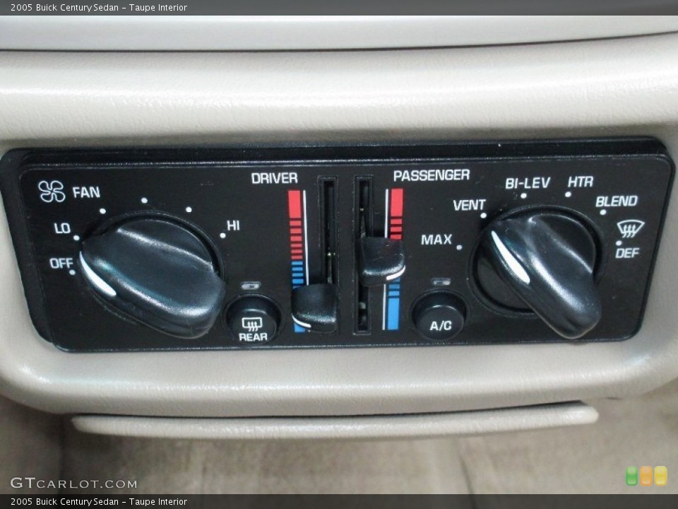 Taupe Interior Controls for the 2005 Buick Century Sedan #79370410