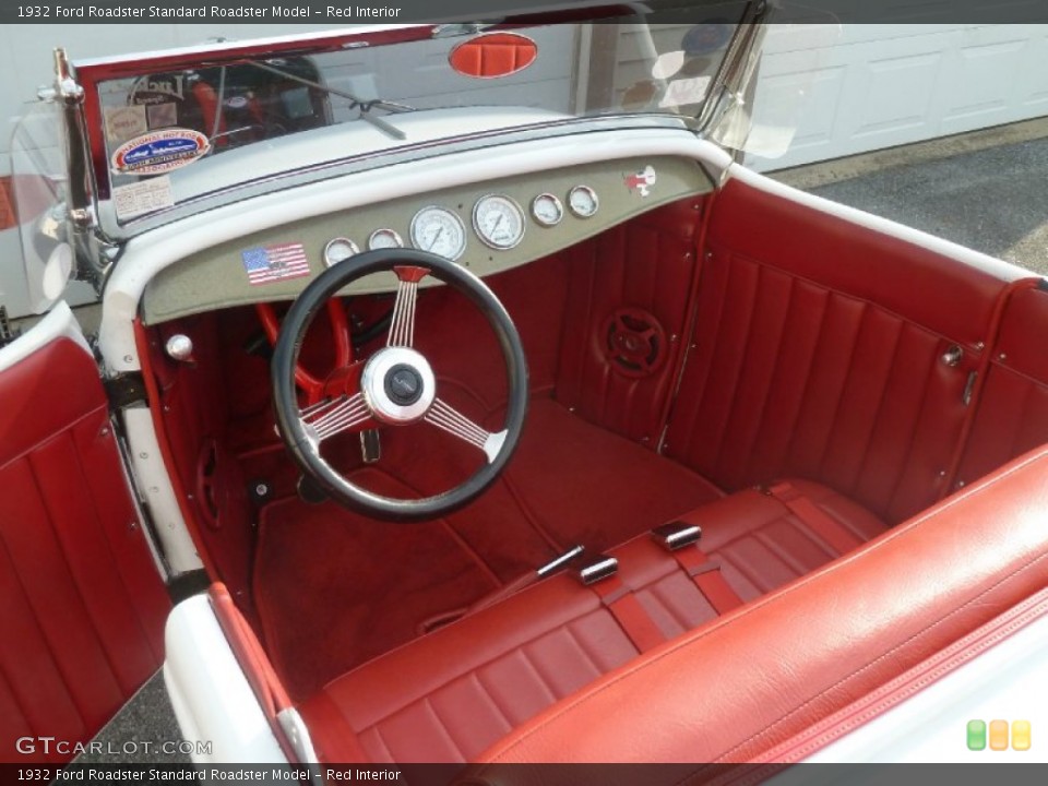 Red 1932 Ford Roadster Interiors