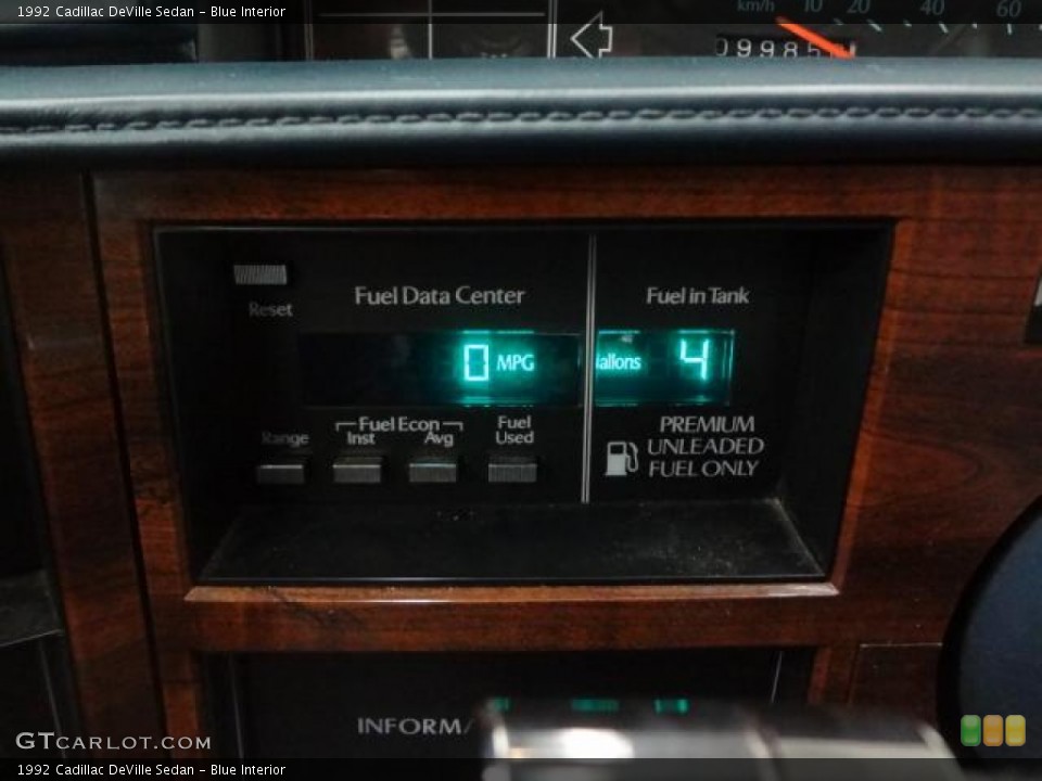 Blue Interior Controls for the 1992 Cadillac DeVille Sedan #79374276