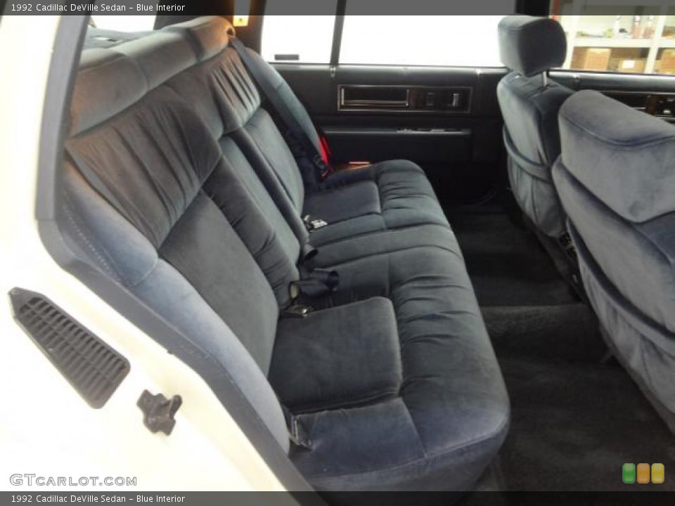Blue Interior Rear Seat for the 1992 Cadillac DeVille Sedan #79374445
