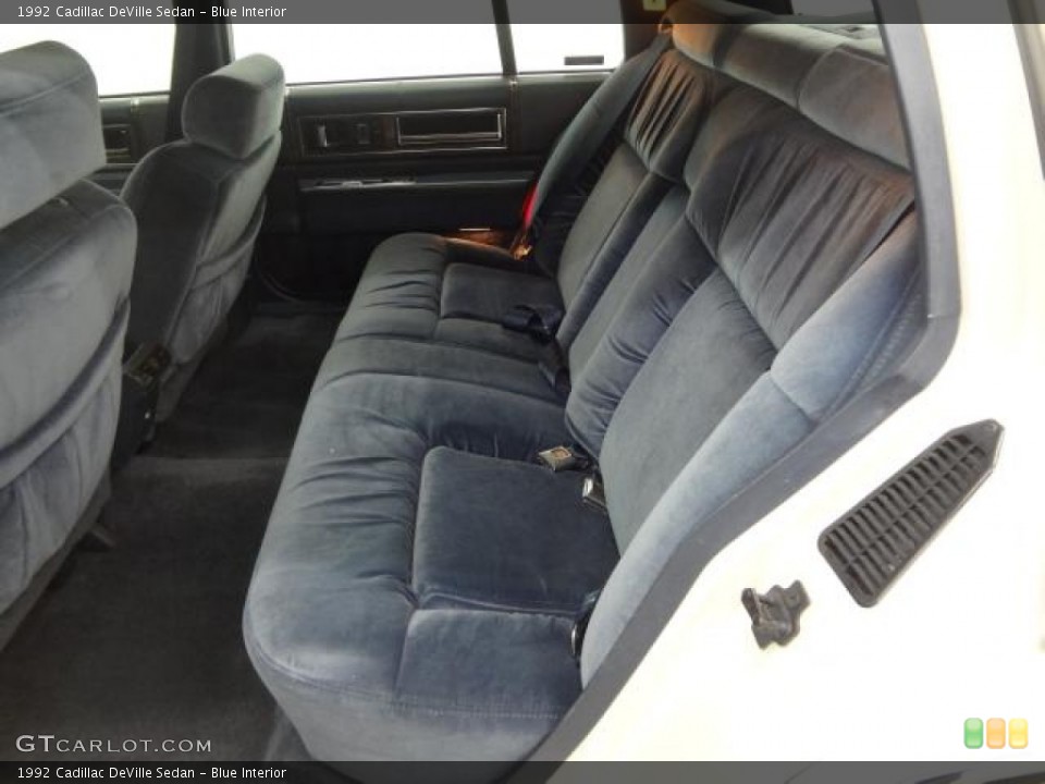 Blue Interior Rear Seat for the 1992 Cadillac DeVille Sedan #79374463