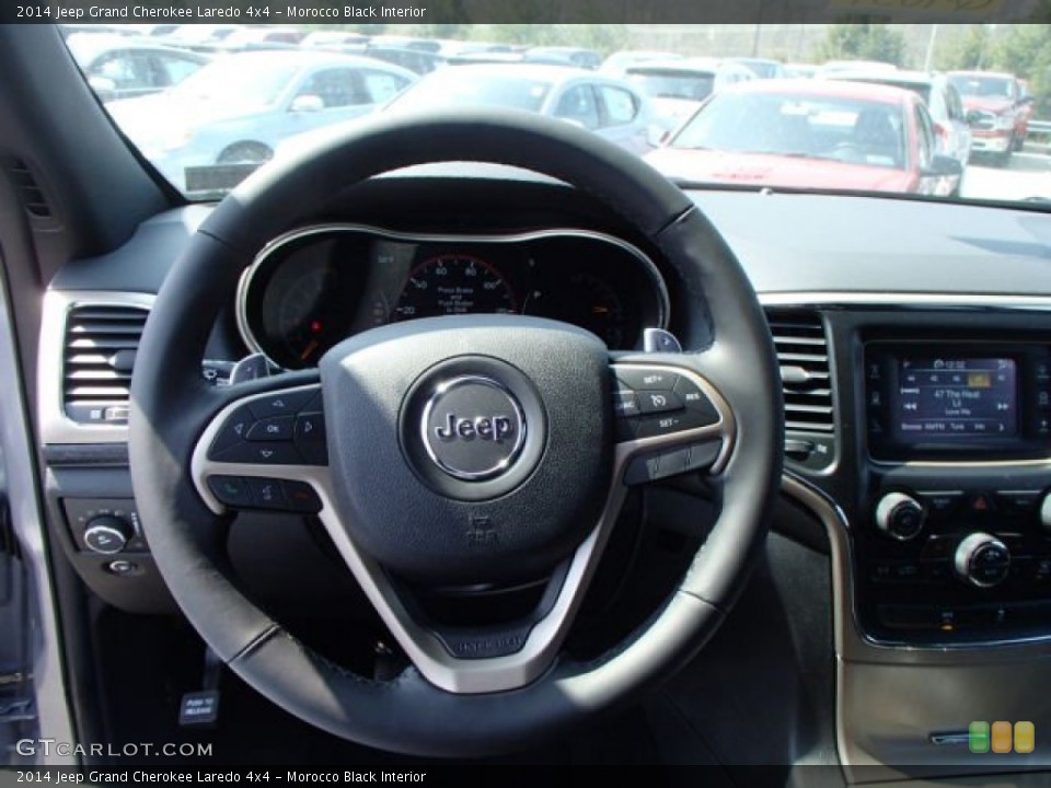 Morocco Black Interior Steering Wheel for the 2014 Jeep Grand Cherokee Laredo 4x4 #79374854