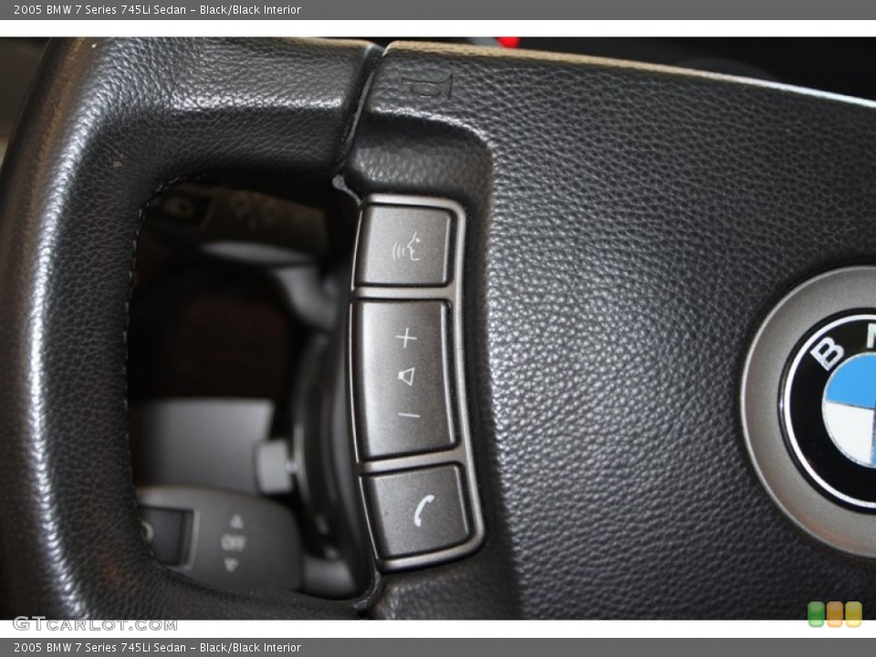 Black/Black Interior Controls for the 2005 BMW 7 Series 745Li Sedan #79376227